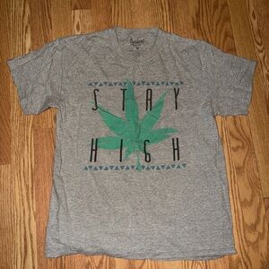 Gray Stay High Graphic T-Shirt